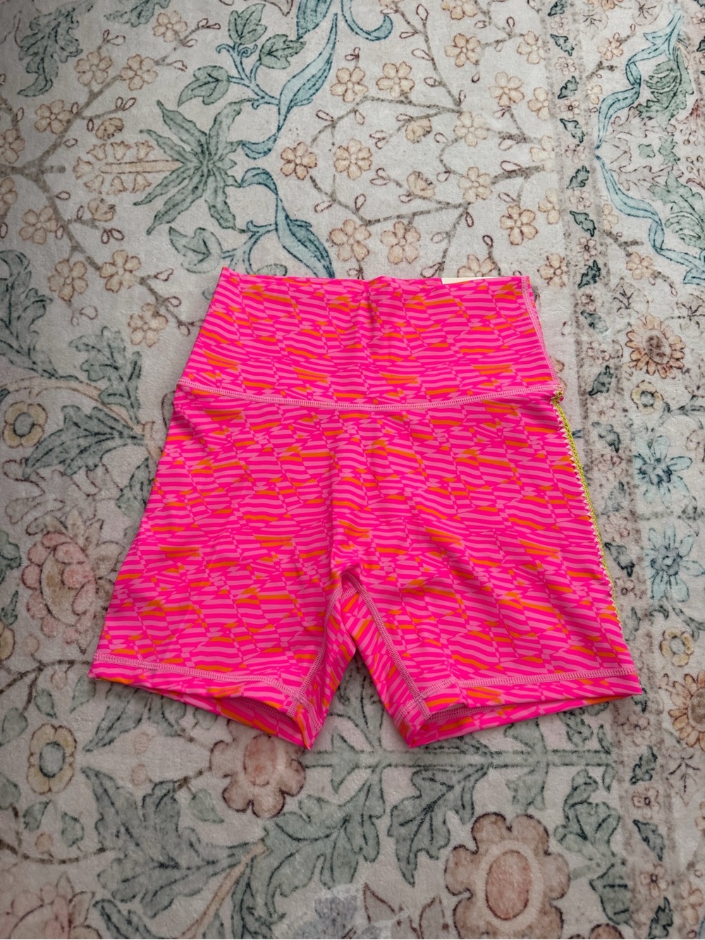 Aerie Offline: NWT Pink & Orange Patterned Athletic Bike Shorts